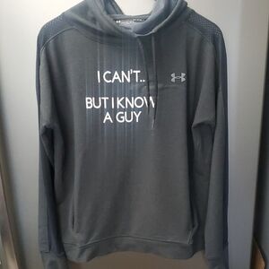 Under Armour Men's Black Hoodie with Graphic Print